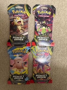 Pokémon TCG Perfect Order Booster Packs - Assorted Art 4 packs